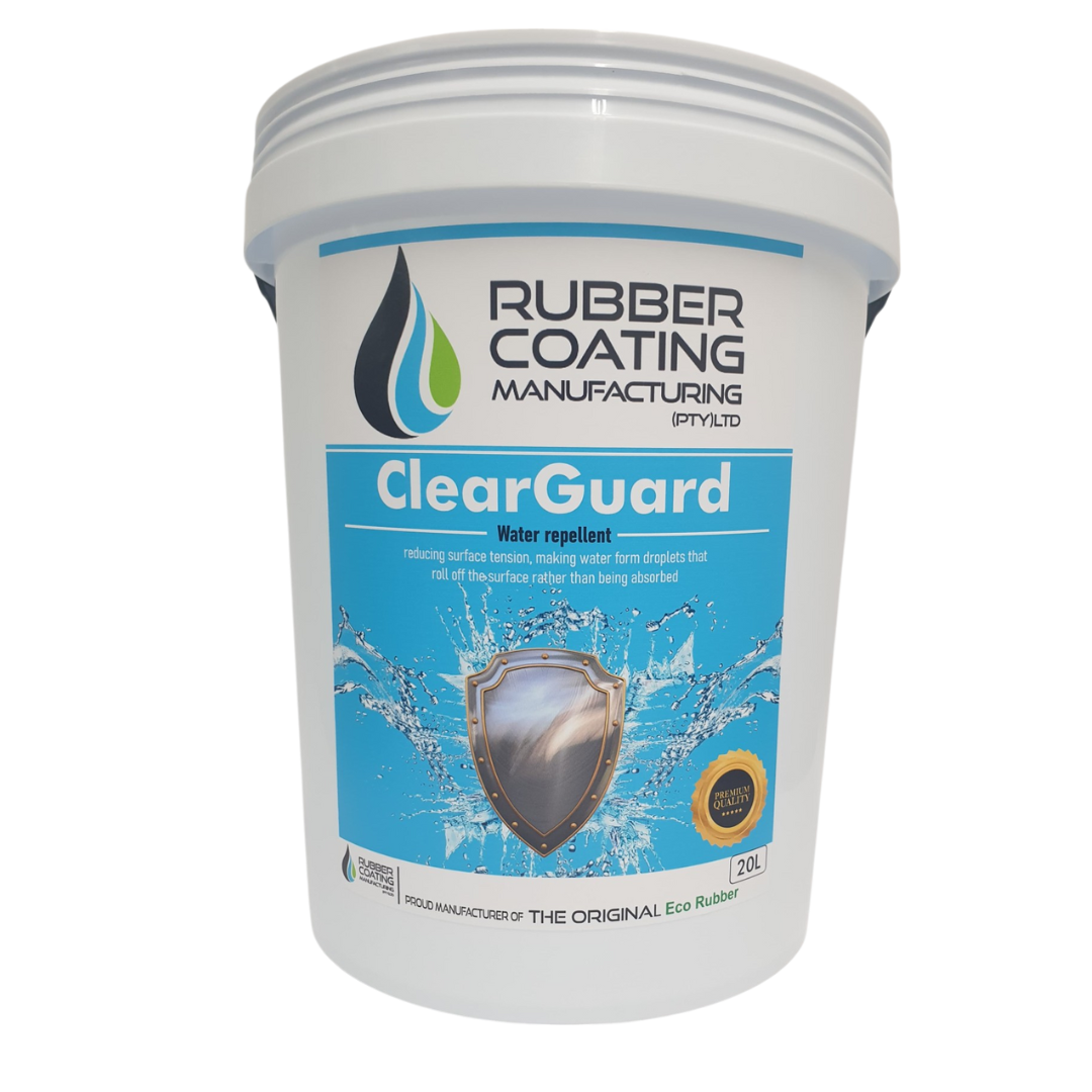 RCMClearGuard20L | Securadeal RCM Clear Guard Water Repellent Waterproofing Solution - Premium Hardware from Rubber Coating Manufacturing - Just R 550! Shop now at Securadeal