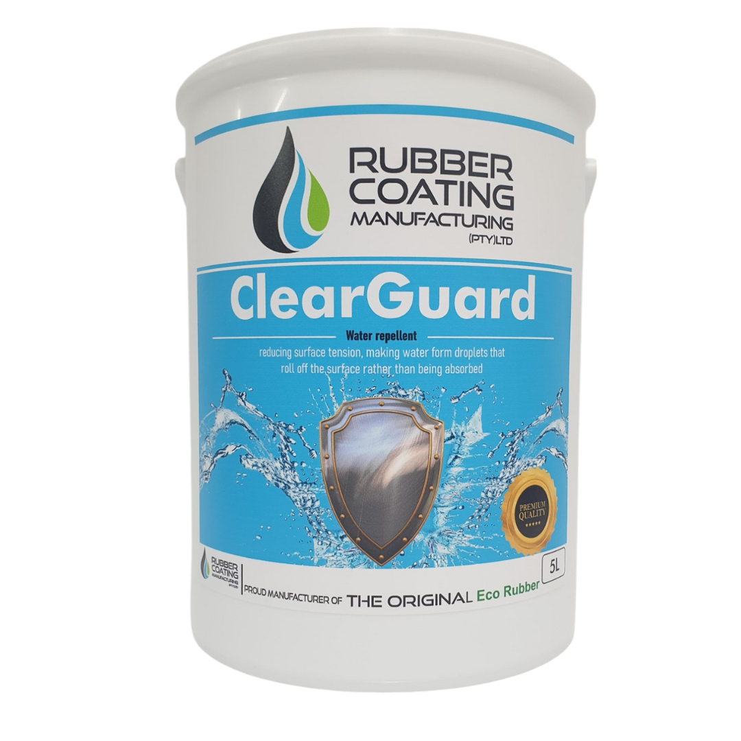 RCMClearGuard5L | Securadeal RCM Clear Guard Water Repellent Waterproofing Solution - Premium Hardware from Rubber Coating Manufacturing - Just R 550! Shop now at Securadeal