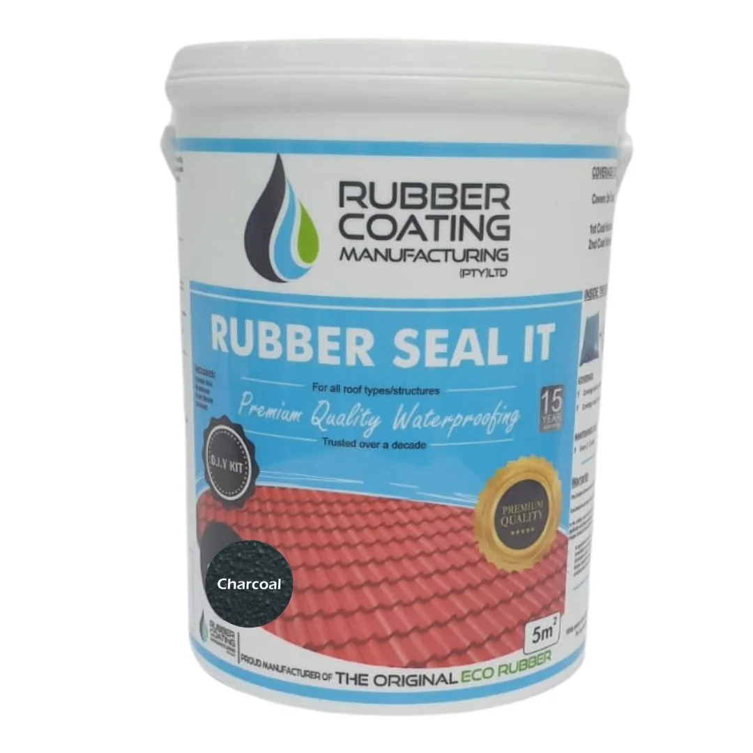 RCM_Rubber_Seal_5m2_DIY_Kit_Charcoal | Securadeal Rcm Rubber Seal It Waterproof Coating Diy Kit 5m2 Premium Hardware from Rubber Coating Manufacturing Just R 600 Shop Now at Securadeal