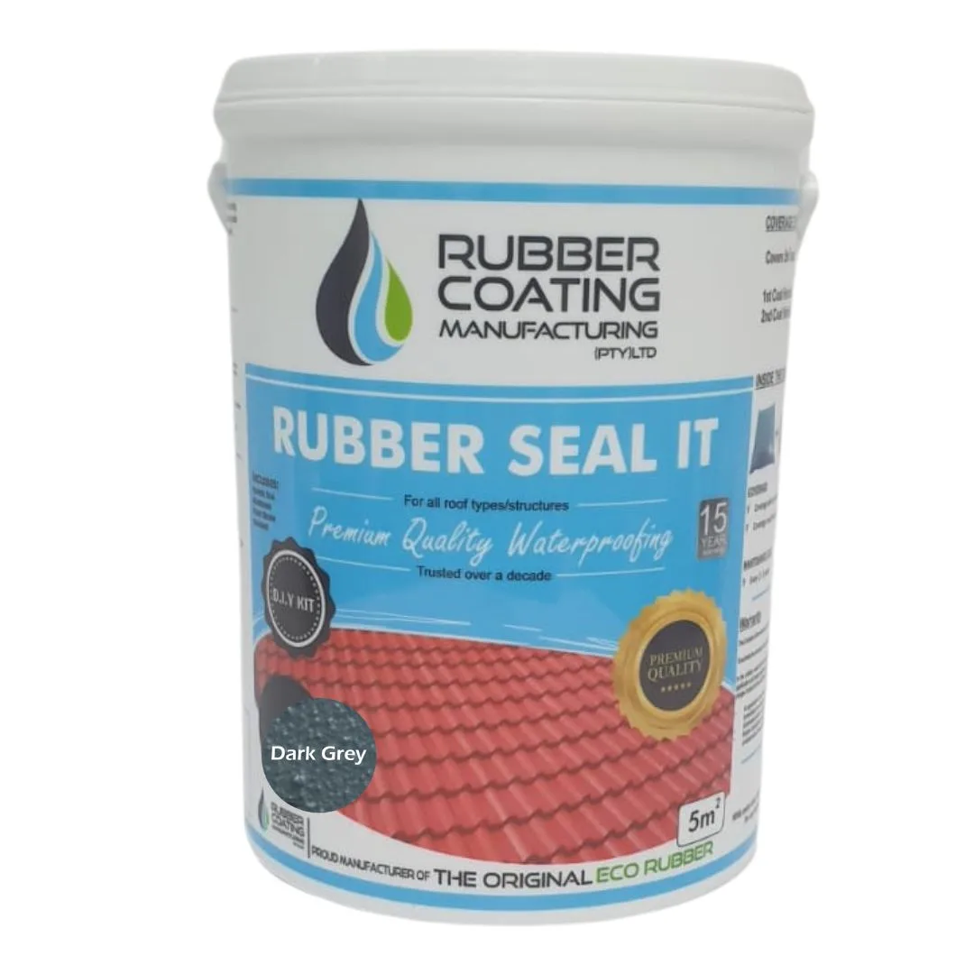 RCM_Rubber_Seal_5m2_DIY_Kit_Dark_Grey | Securadeal Rcm Rubber Seal It Waterproof Coating Diy Kit 5m2 Premium Hardware from Rubber Coating Manufacturing Just R 600 Shop Now at Securadeal