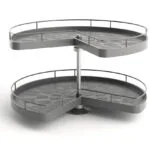 RCOMP37580_9905fc26-fde7-444d-a7b8-4d5e72746e2b | Securadeal Roco 34 Carousel 2 Shelf Dark Grey Premium Home Accessories from Roco