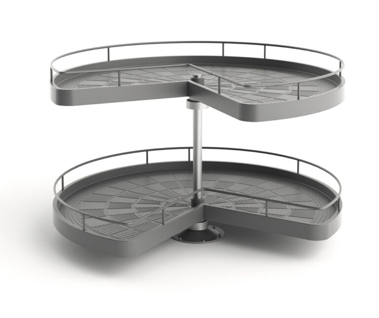 ROCO 3/4 Carousel 2 Shelf Dark Grey - Premium Hardware from ROCO - Just R 3223! Shop now at Securadeal