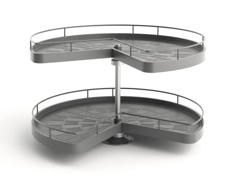 ROCO 3/4 Carousel 2 Shelf Dark Grey - Premium Hardware from ROCO - Just R 3223! Shop now at Securadeal