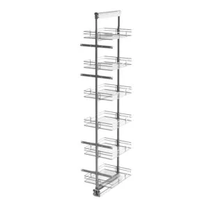 ROCO Pull Out Pantry Chrome 1700mm - 1900mm - Premium Hardware from ROCO - Just R 6200! Shop now at Securadeal