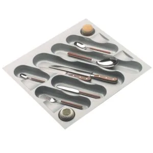ROCO Cutlery Tray Metallic Grey 500mm Unit - Premium Hardware from ROCO - Just R 265! Shop now at Securadeal