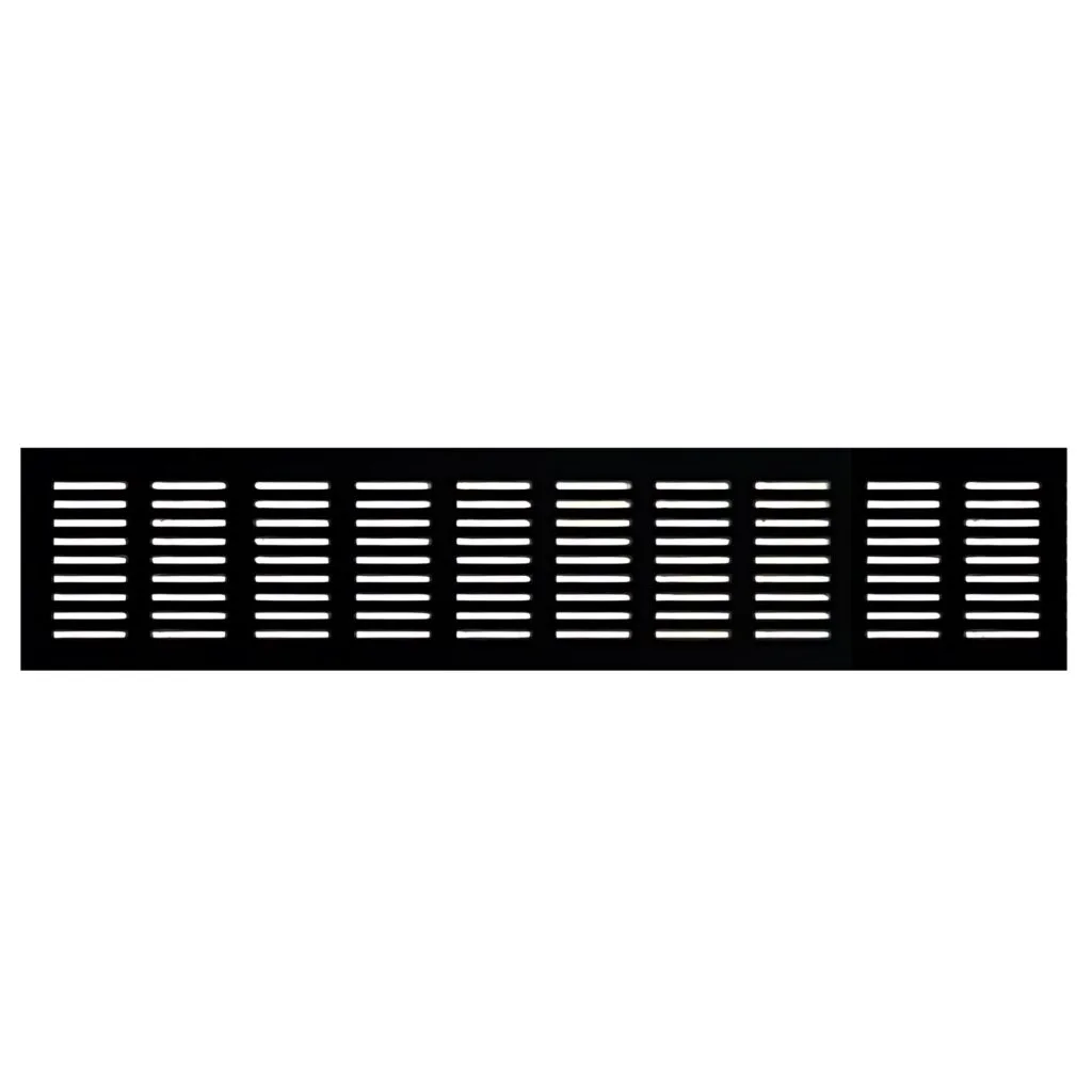 RDF1850400BLK | Securadeal Roco Aluminum Airvent Black 400mm X 80mm Premium Hardware from Roco Just R 75 Shop Now at Securadeal