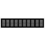 RDF1850400BLK | Securadeal Roco Aluminum Airvent Black 400mm X 80mm Premium Home Accessories from Roco