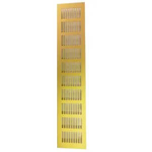 ROCO Aluminum Airvent Gold 400mm x 80mm - Premium Hardware from ROCO - Just R 75! Shop now at Securadeal