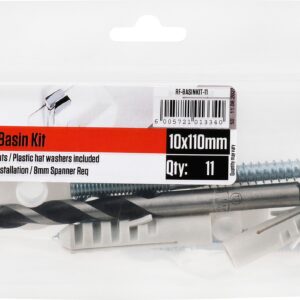 RUWAG Basin Installation Kit 10mm x 110mm - Premium Hardware from Ruwag - Just R 59! Shop now at Securadeal