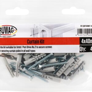 RUWAG  Curtain Installation Kit 4 x 40mm - Premium Hardware from Ruwag - Just R 101! Shop now at Securadeal