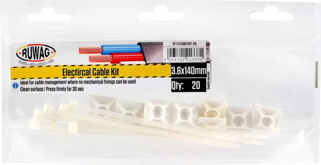 RF-ELECABLEKIT-20 | Securadeal Ruwag Electrical Cable Installation Kit Premium Hardware from Ruwag Just R 17 Shop Now at Securadeal