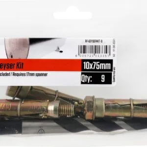 RUWAG Geyser Installation Kit 10mm x 75mm - Premium Hardware from Ruwag - Just R 104! Shop now at Securadeal