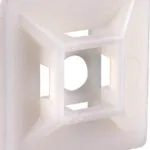 Ruwag Mount Pad Cable Ties White 19mm X 19mm  Pack of 10    Premium Electrical  Lighting from Ruwag