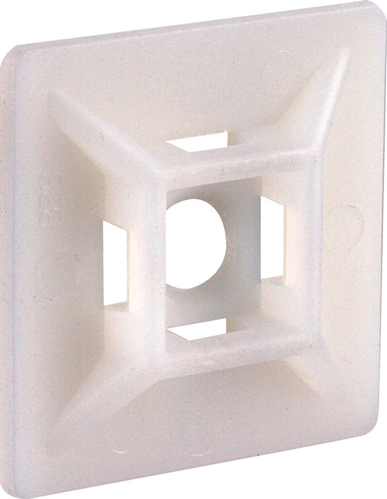 RF-MPCTW19X19-10_1-1 | Securadeal Ruwag Mount Pad Cable Ties White 19mm X 19mm Pack of 10 Premium Electrical Lighting from Ruwag