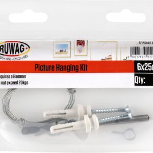 RUWAG Picture Hanging Installation Kit - Premium Hardware from Ruwag - Just R 64! Shop now at Securadeal