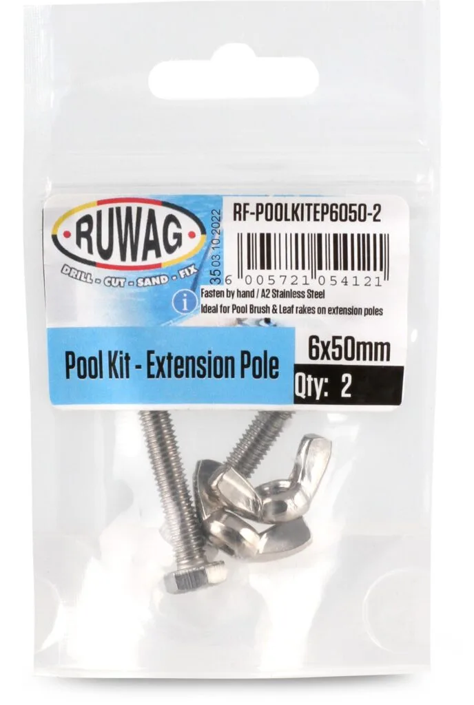 RF-POOLKITEP6050-2-1 | Securadeal Ruwag Pool Installation Kit Extension Pole 6mm X 50mm Premium Hardware from Ruwag Just R 2894 Shop Now at Securadeal