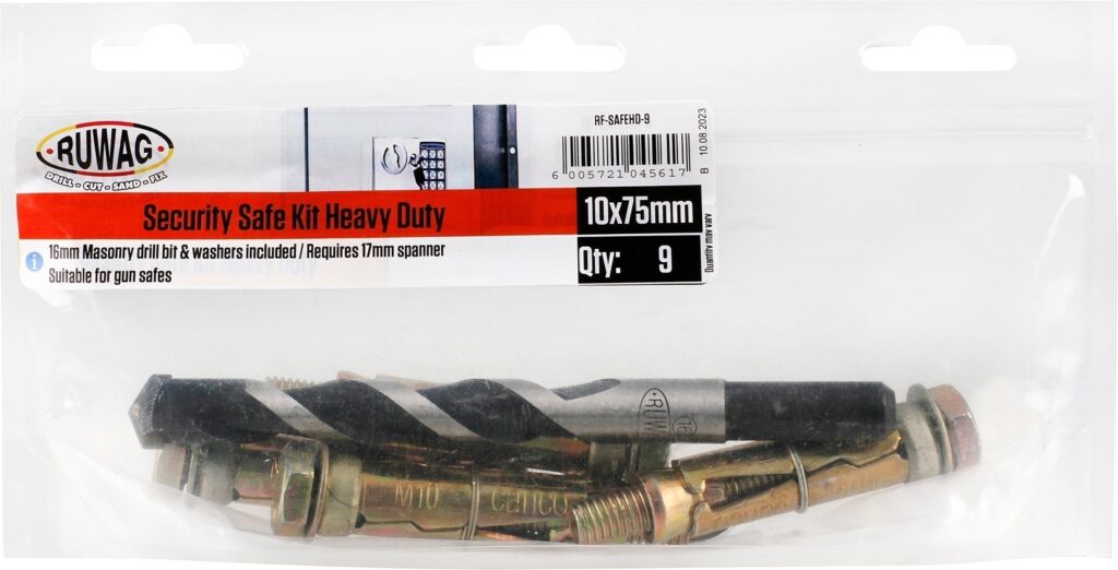 RUWAG Security Safe Installation Kit Heavy Duty - Premium Hardware from Ruwag - Just R 104! Shop now at Securadeal