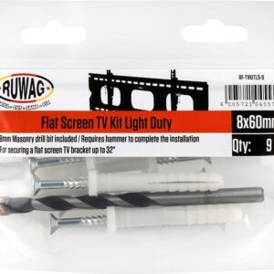 RUWAG Flat Screen TV Installation Kit Light Duty - Premium Hardware from Ruwag - Just R 47! Shop now at Securadeal