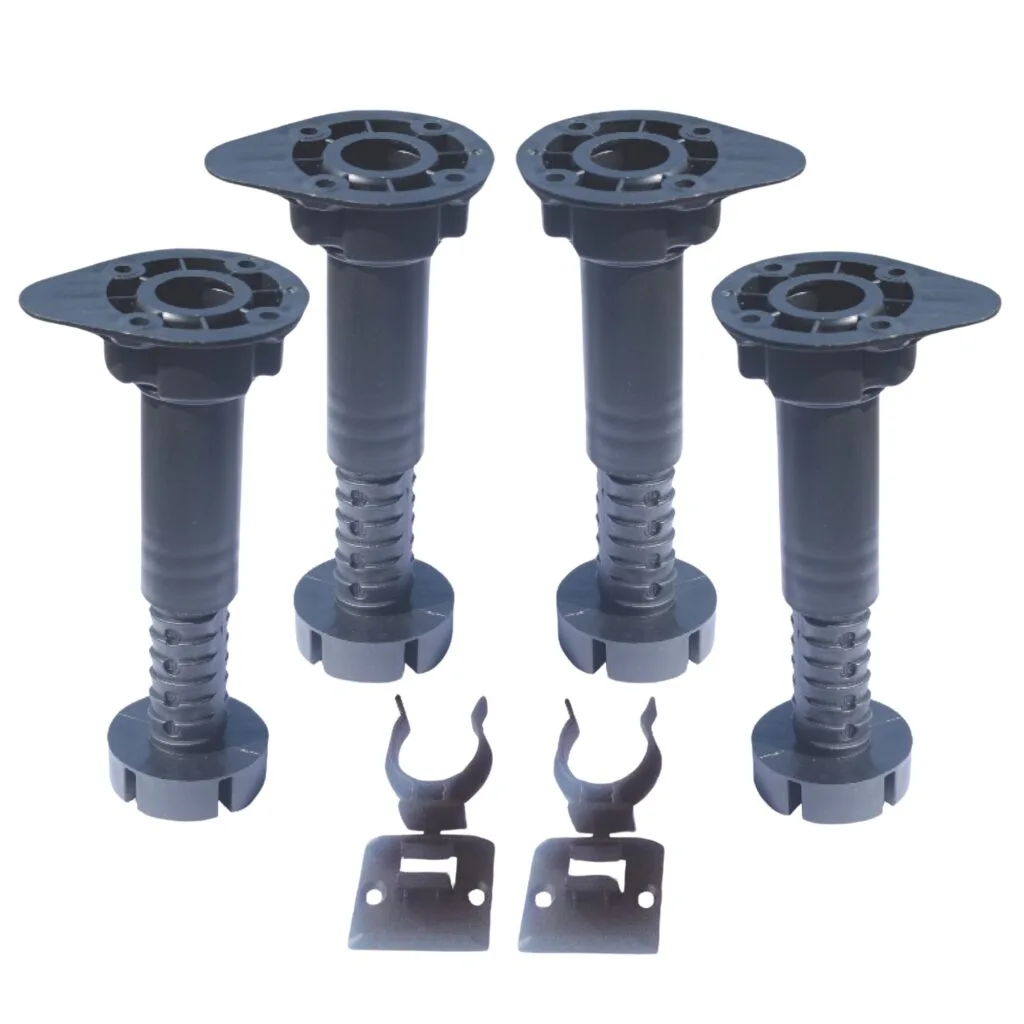Roco Levelling Adjustable Legs with Clips 100mm   150mm  4 Pack    Premium Hardware from Roco   Just R 32 Shop Now at Securadeal