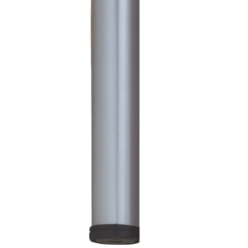 RG127710SC_1 | Securadeal Roco Worktop Table Leg Satin Chrome 710mm X 60mm Premium Home Accessories from Roco