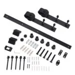 RHA01180 | Securadeal Roco Single Barn Door Runner Complete Kit Black 2m Premium Handles from Roco