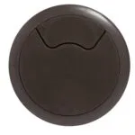 RM27BRW | Securadeal Roco Round Cable Management Deskcounter Port Brown 64mm Premium Handles from Roco