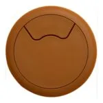 RM27OAK | Securadeal Roco Round Cable Management Deskcounter Port Oak 64mm Premium Handles from Roco
