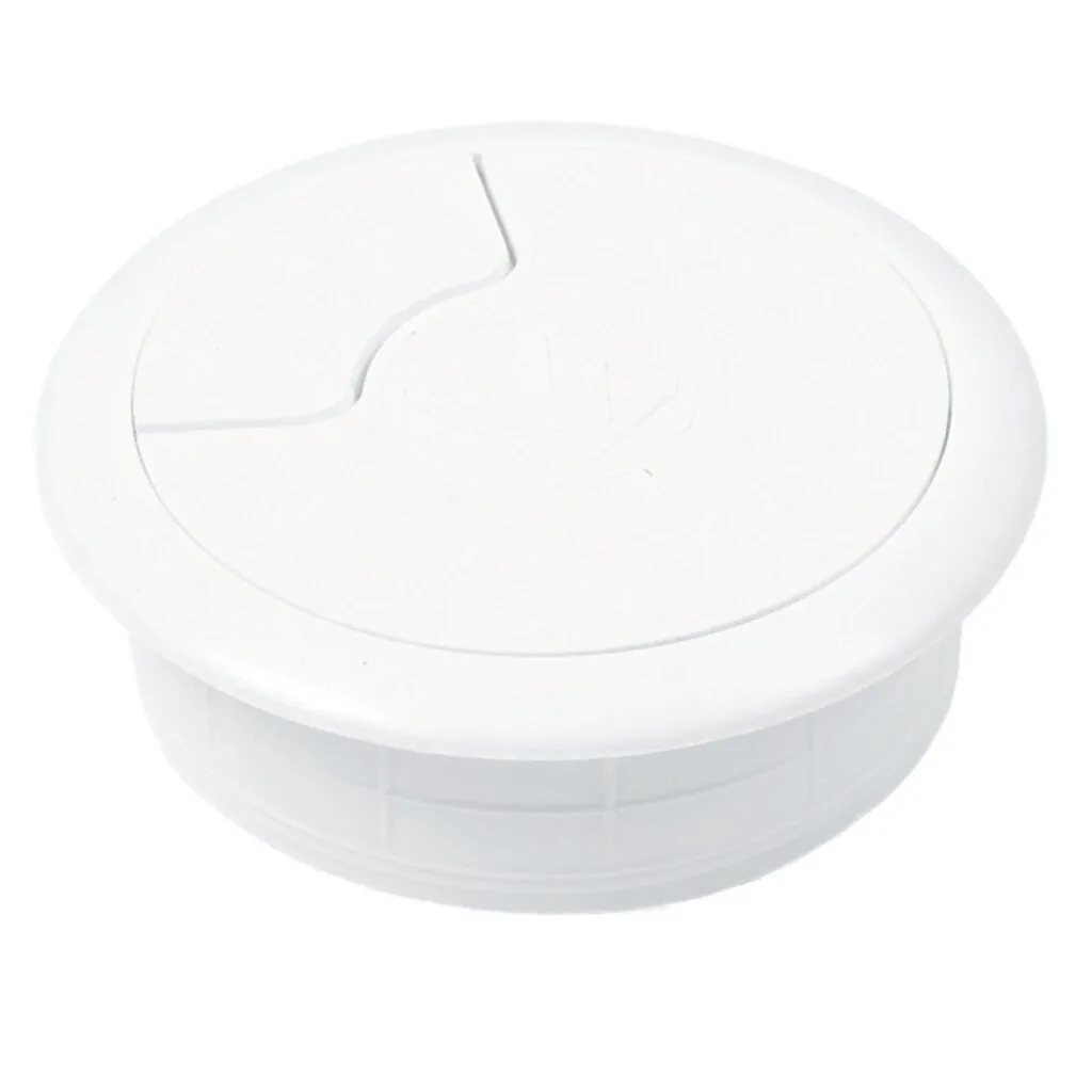 Roco Round Cable Management Deskcounter Port White 64mm   Premium Handles from Roco