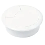 Roco Round Cable Management Deskcounter Port White 64mm   Premium Handles from Roco