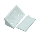 RPREM1910 | Securadeal Roco Prepack Double Bracket with Lids White 10 Per Pack Premium Cupboard Handles from Roco