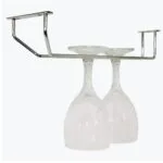 RPSH1CH_97453d10-5504-4f70-95c1-bdbeef7e128d | Securadeal Roco One Row Wine Glass Holder Chrome for 3 Glasses Premium Cupboard Handles from Roco