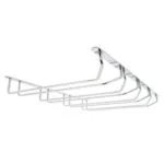 RPSH20CH | Securadeal Roco Wine Glass Holder 4 Row Chrome 345mm for 12 Glasses Premium Cupboard Handles from Roco