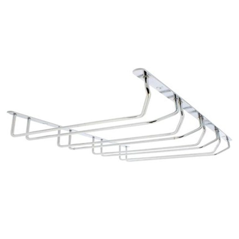 ROCO Wine Glass Holder 4 Row Chrome 345mm For 12 Glasses - Premium Hardware from ROCO - Just R 209! Shop now at Securadeal