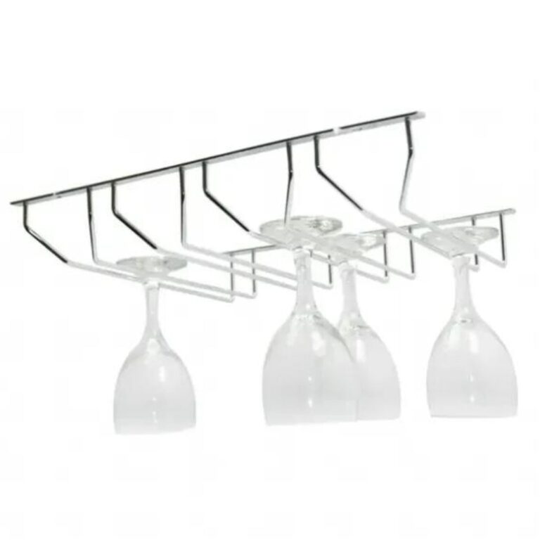 ROCO Wine Glass Holder 4 Row Chrome 345mm For 12 Glasses - Premium Hardware from ROCO - Just R 209! Shop now at Securadeal