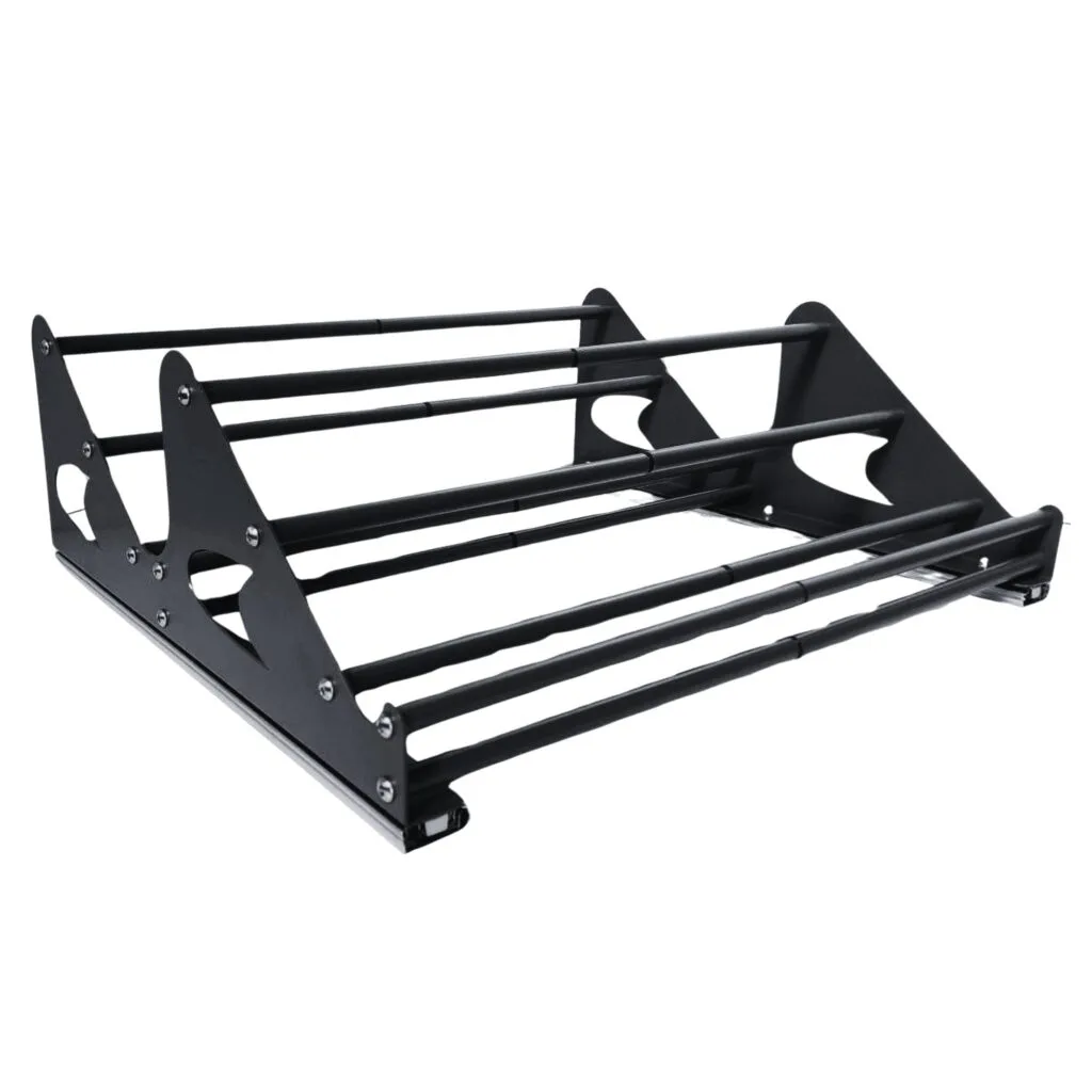 RSHOELARGEBLK | Securadeal Roco Adjustable Shoe Rack Black 704mm X 405mm X 107mm Premium Cupboard Handles from Roco