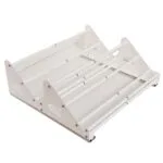 RSHOELARGEWHT | Securadeal Roco Adjustable Shoe Rack White 704mm X 405mm X 107mm Premium Cupboard Handles from Roco