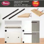 RSSPBRW14X140_34eac946-f146-4d5a-b8dc-677c3420f678 | Securadeal Roco Shelf Support Concealed Brown 14mm X 140mm Premium Hardware from Roco Just R 28 Shop Now at Securadeal