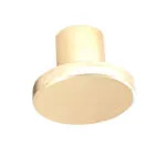 Roco Flat Button Drawer Knob Brushed Brass 30mm   Premium Drawer Knobs from Roco