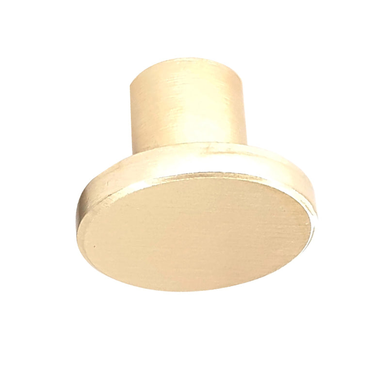 RT5BRO4 | Securadeal ROCO Flat Button Drawer Knob Brushed Brass 30mm - Premium Hardware from ROCO - Just R 38! Shop now at Securadeal