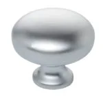 Roco Small Base Drawer Knob Matt Chrome 32mm   Premium Drawer Knobs from Roco
