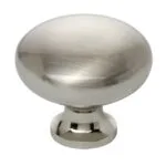 Roco Small Base Drawer Knob Satin Chrome 32mm   Premium Drawer Knobs from Roco