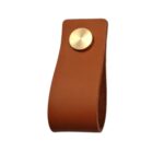 RTS5120128TN_1 | Securadeal Roco Leather Cupboard Handle Tan Brass 128mm Premium Hardware from Roco Just R 70 Shop Now at Securadeal