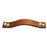 RTS5120128TN_2 | Securadeal Roco Leather Cupboard Handle Tan Brass 128mm Premium Hardware from Roco Just R 70 Shop Now at Securadeal