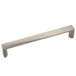 Roco Flat Square Cupboard Handle Satin Chrome 128mm   Premium Handles from Roco