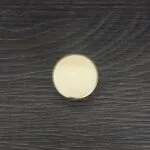 Roco Flat Button Drawer Knob Brushed Brass 30mm   Premium Drawer Knobs from Roco