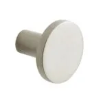 Roco Flat Button Drawer Knob Satin Chrome 30mm  5 Pack    Premium Drawer Knobs from Roco