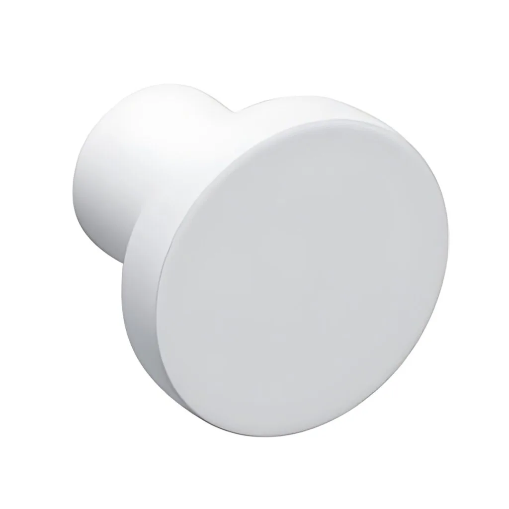 RTS95253WH | Securadeal Roco Flat Button Drawer Knob White 30mm Premium Drawer Knobs from Roco