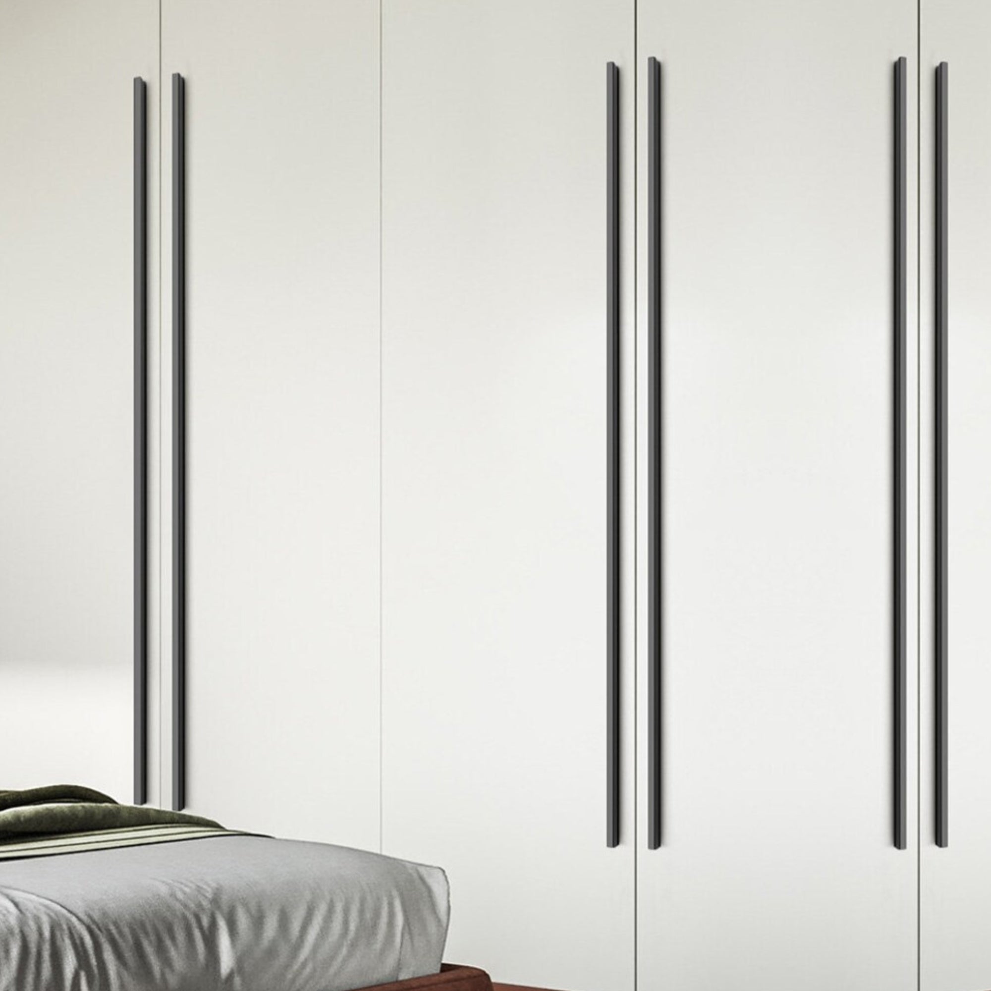 RTSH0291100BLK_08c95e64-3121-4e53-aab1-a9abdfba271a | Securadeal ROCO T Strip Cupboard Handle Brushed Matt Black 150mm - Premium Hardware from ROCO - Just R 38! Shop now at Securadeal