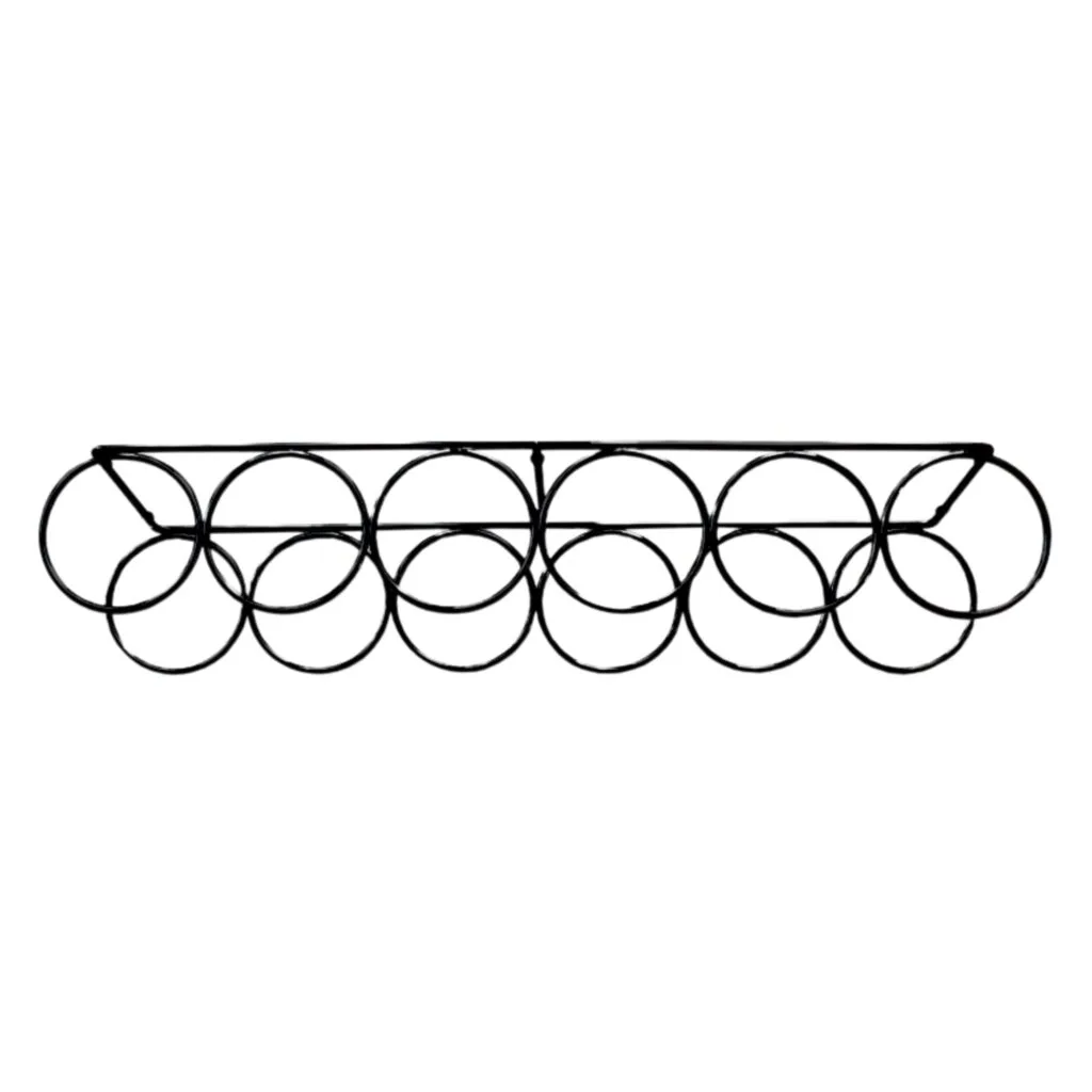 RWBH6MB_1 | Securadeal Roco Wine Bottle Holder 6 Ring Matt Black Premium Hardware from Roco Just R 216 Shop Now at Securadeal