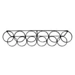 RWBH6MB_1 | Securadeal Roco Wine Bottle Holder 6 Ring Matt Black Premium Cupboard Handles from Roco